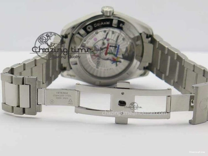 0303 Versatile Aqua Terra ‘PyeongChang 2018’ JHF Best Edition Black Dial On SS Bracelet A 8204